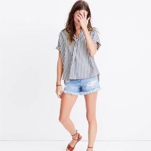 Madewell Courier Button Back Shirt
